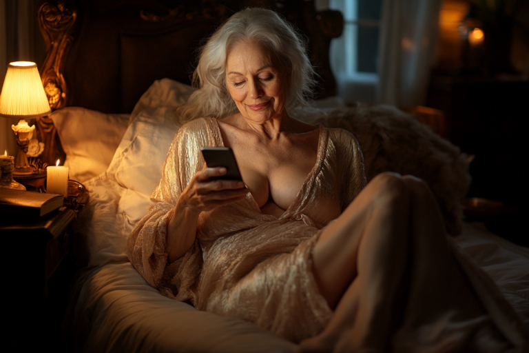 Liebevolle Omas am Telefon